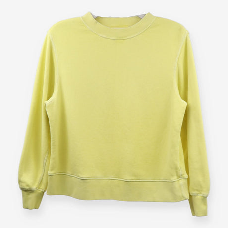 Per Una Yellow Garment Dye Oversized Crew Neck Swe