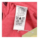 V Neck Cardigan Cashmere Blend Knitted Pink