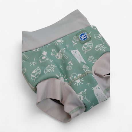 Happy Nappy Duo Green Animal Print