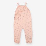Jumpsuit and Headband Peach with Strawberries