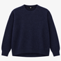 Jumper Navy Blue Wool Blend Knit Crew Neck