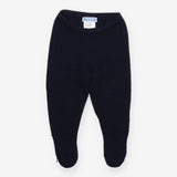 Knit footed baby joggers navy