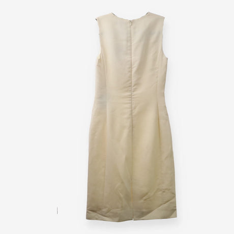 Jaeger Pure New Wool Cream Structured Sleeveless M