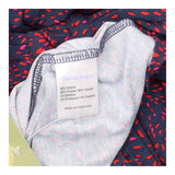 Navy & Pink Fleck Wrap Front Long Sleeve Maternity