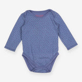 Bodysuit Long Sleeve Blue Spotted