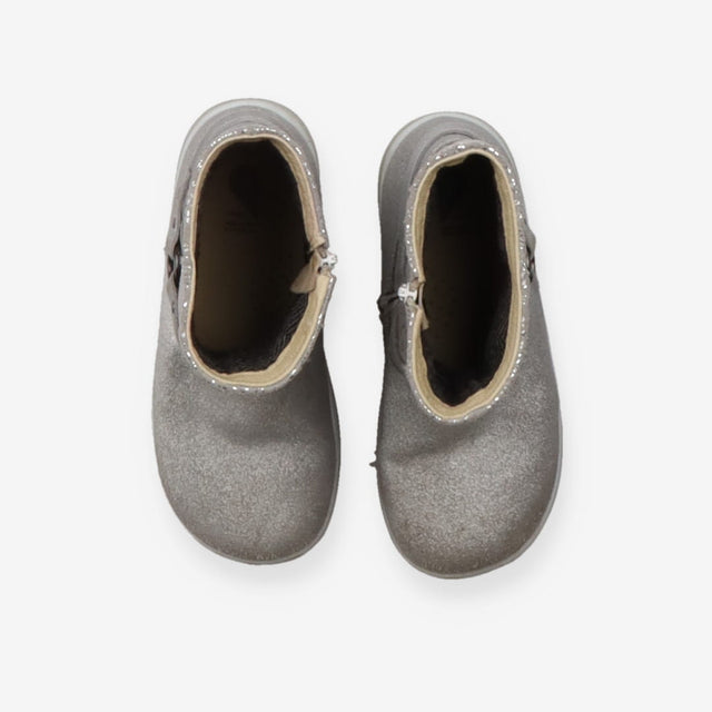 Silver patterned boots