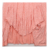 Dress Pink Ditsy Floral Viscose Tie Waist Midi