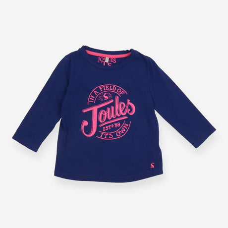 Navy Logo Long Sleeve