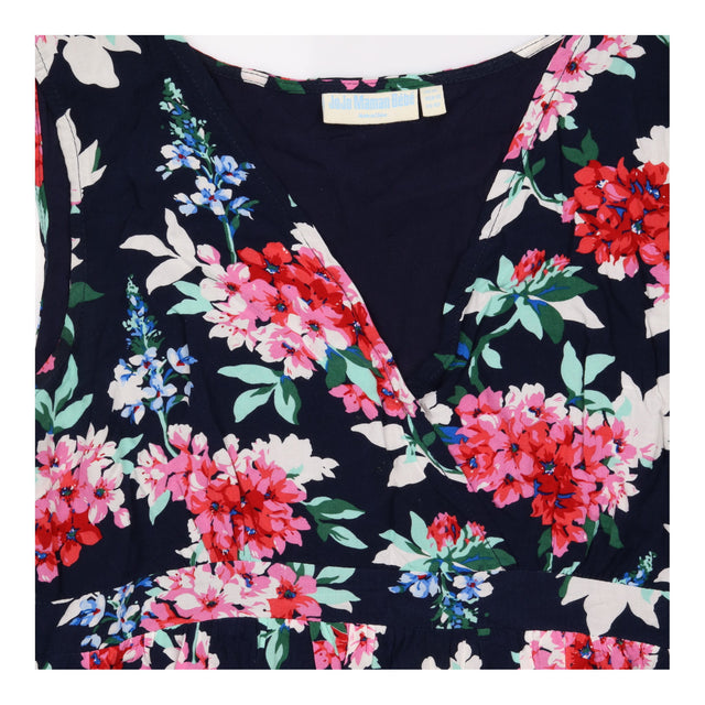 Floral V-Neck Maternity Midi Dress