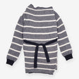 Maternity Cardigan Navy White Stripe Tie Waist