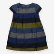 Dress Short Sleeved Metallic Stripe