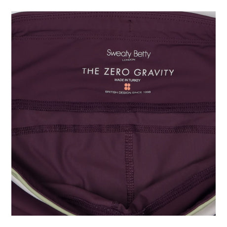 Gym leggings purple, green and black