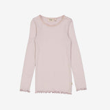 Lilac Lace Rib T-shirt