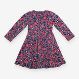 Skater Dress Navy and Floral Print