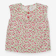 White tunic with red flowers