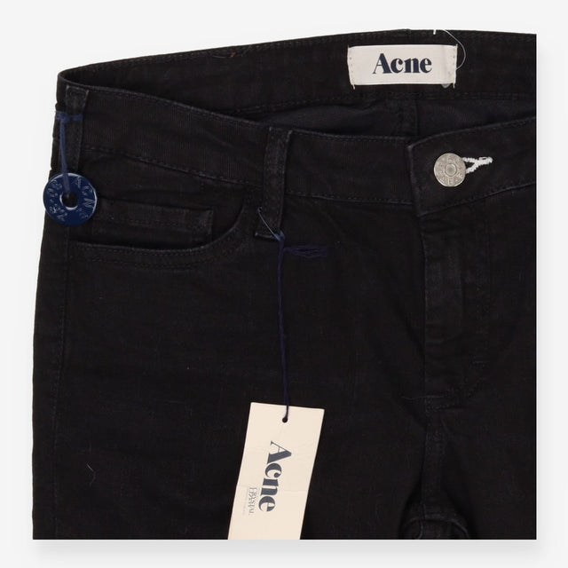 Acne Studios Black Straight‑Leg Jeans