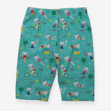 Shorts Green Aerobics Cats