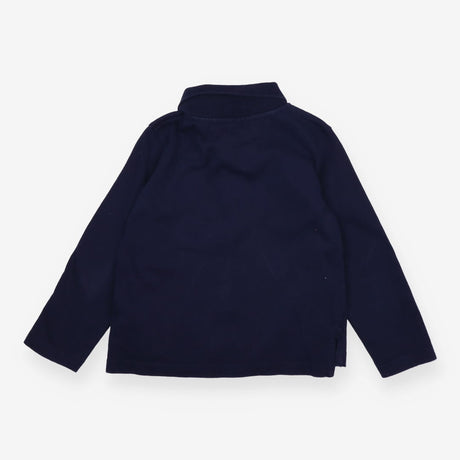 Polo shirt LS navy blue