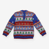 Festive knit sweater santa rocket sleigh