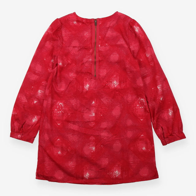 Longsleeve party dress pink abstract Kin by John L