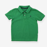 Green Polo Shirt Navy Collar