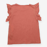 Tee Shirt Rust Frill Sleeves 