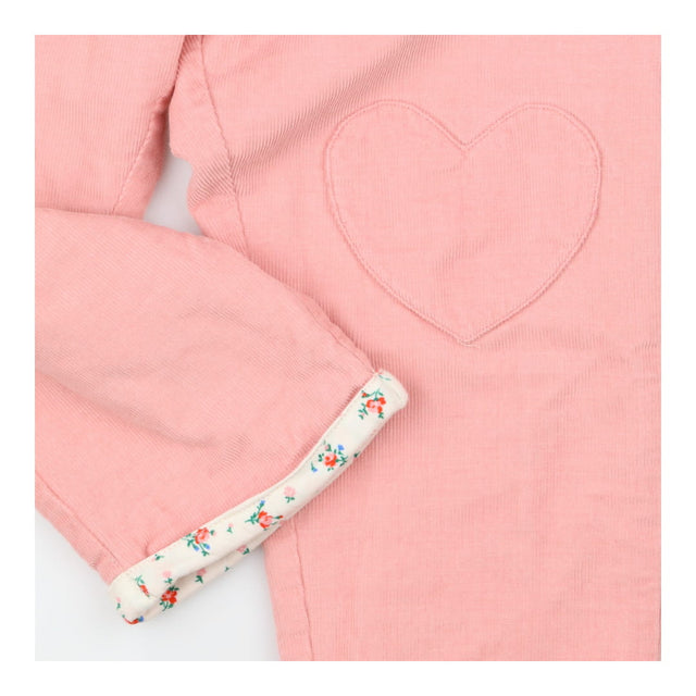 Cords pink pull on heart knees