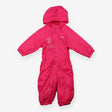 Puddlesuit Lined Pink Duck and Frog Applique