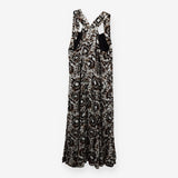 Donna Karan Geometric Fan‑Print Dress