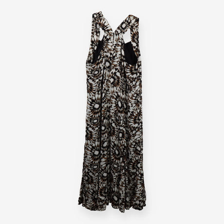 Donna Karan Geometric Fan‑Print Dress