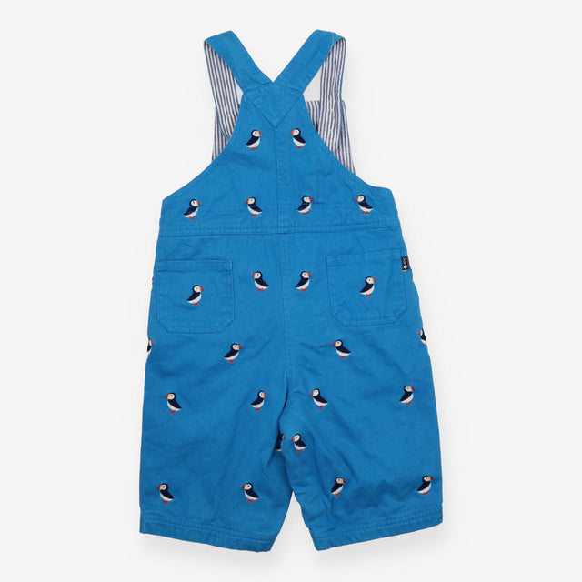 Blue Dungarees with Puffins