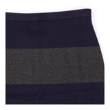 Navy & Grey Striped Fine Knit Pencil Skirt
