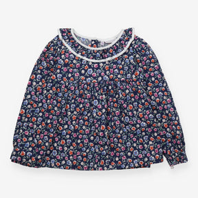 Collared Tunic Navy Floral