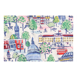 London Scene Printed Sleeveless Cotton A-Line Dres