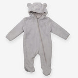Pramsuit Grey Fleece with ears