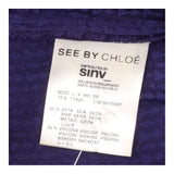 Shirt Dress Purple Tonal Jacquard Long Sleeve