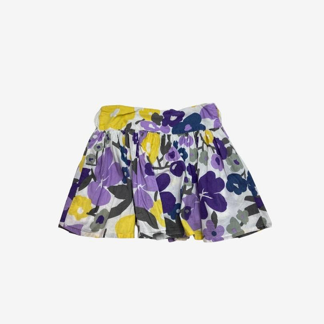 Purple and Yellow Woven Skirt