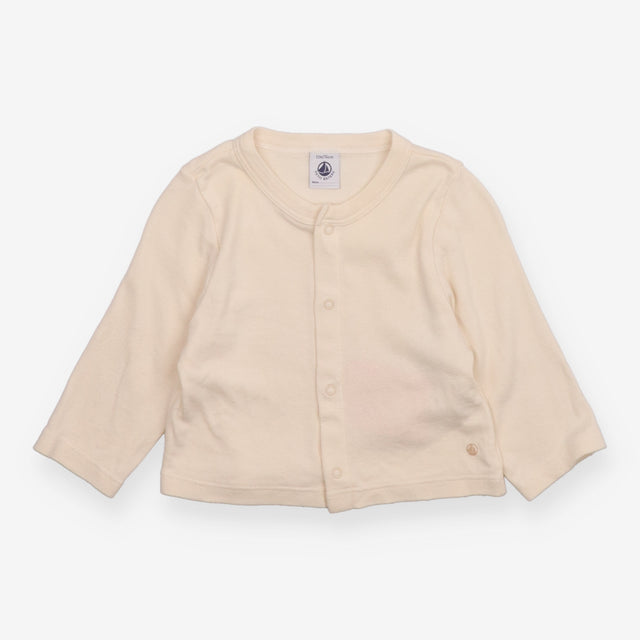 Cardigan Cream with Poppers