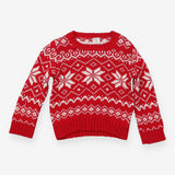 Red knit festive sweater