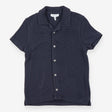 Charcoal Ribbed Button Shirt