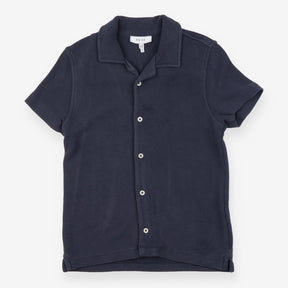 Charcoal Ribbed Button Shirt