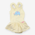 Yellow Striped Elephant Swim Costume