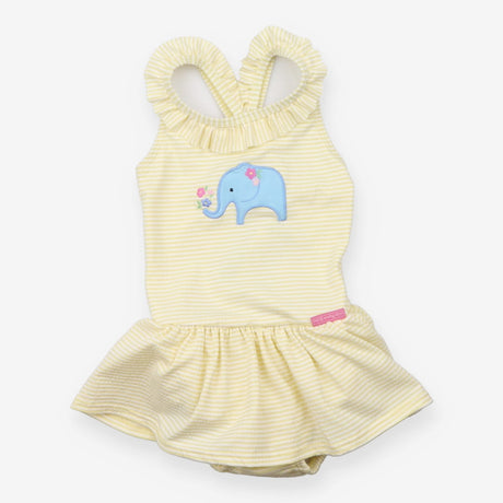 Yellow Striped Elephant Swim Costume