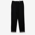 Black jeans with blue stitching