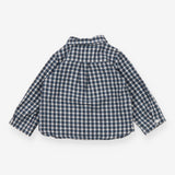 Marie Chantal Shirt Long Sleeved Blue Check