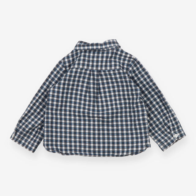 Marie Chantal Shirt Long Sleeved Blue Check