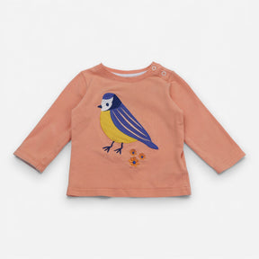 Tee LS orange bird