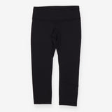High rise cropped leggings black