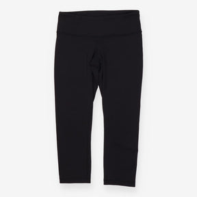 High rise cropped leggings black