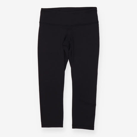 High rise cropped leggings black